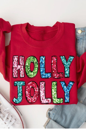 Holly Jolly Sweatshirt (8 Colors)