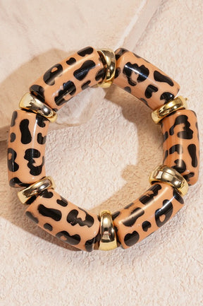 Leopard Animal Stretch Bracelet - B034 (4 Colors)