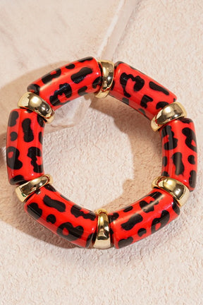 Leopard Animal Stretch Bracelet - B034 (4 Colors)