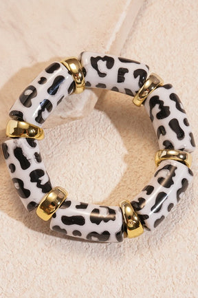 Leopard Animal Stretch Bracelet - B034 (4 Colors)