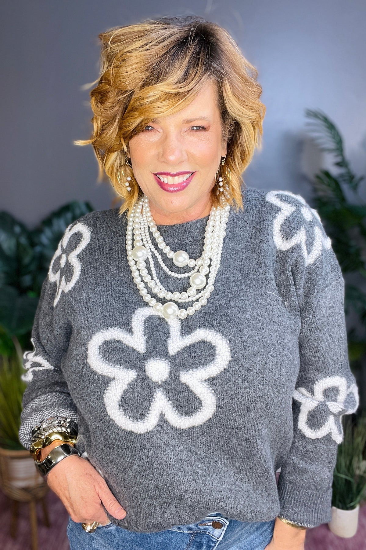 Soft As Flowers Sweater
