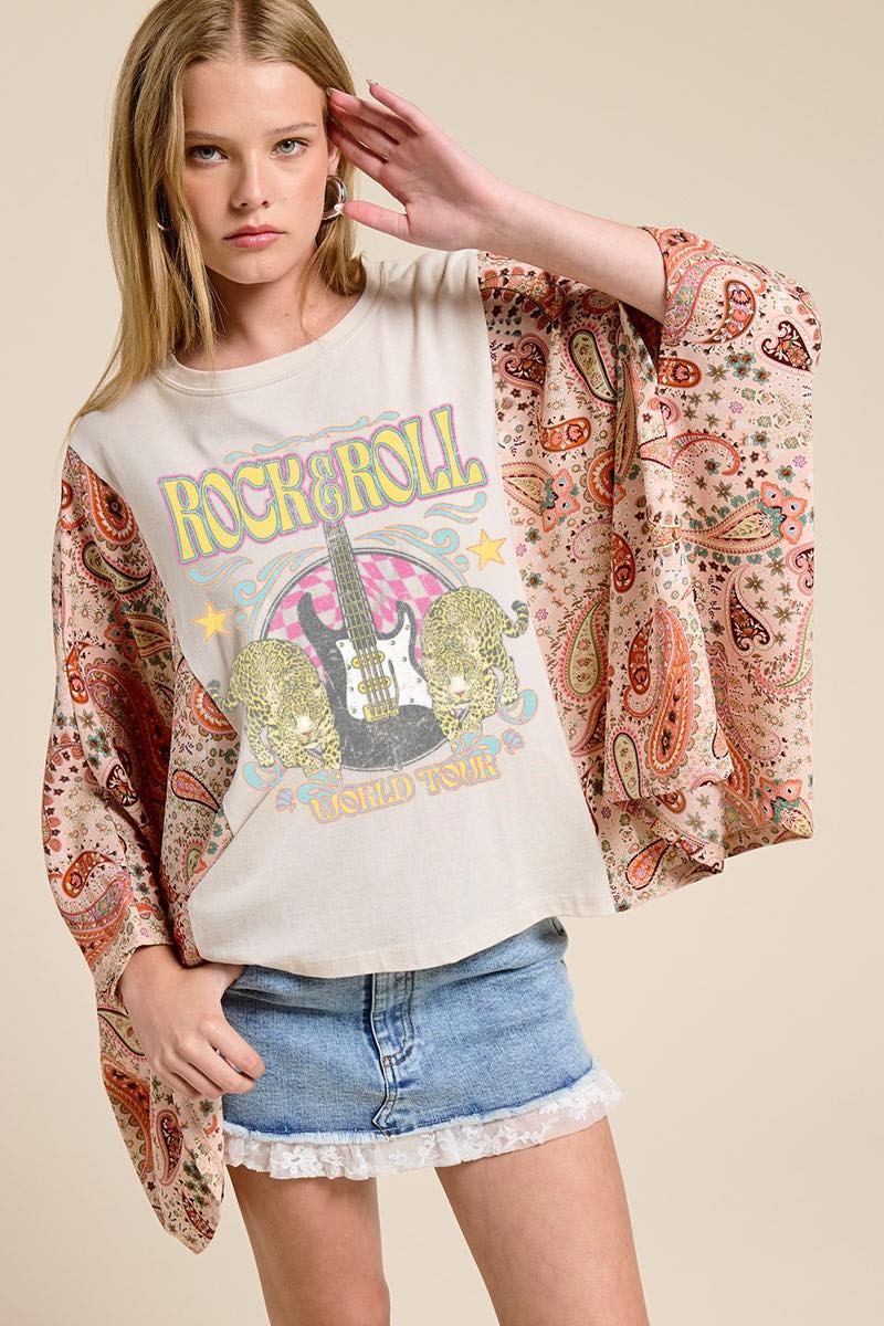 Rock And Roll Antique White Top - S159AW