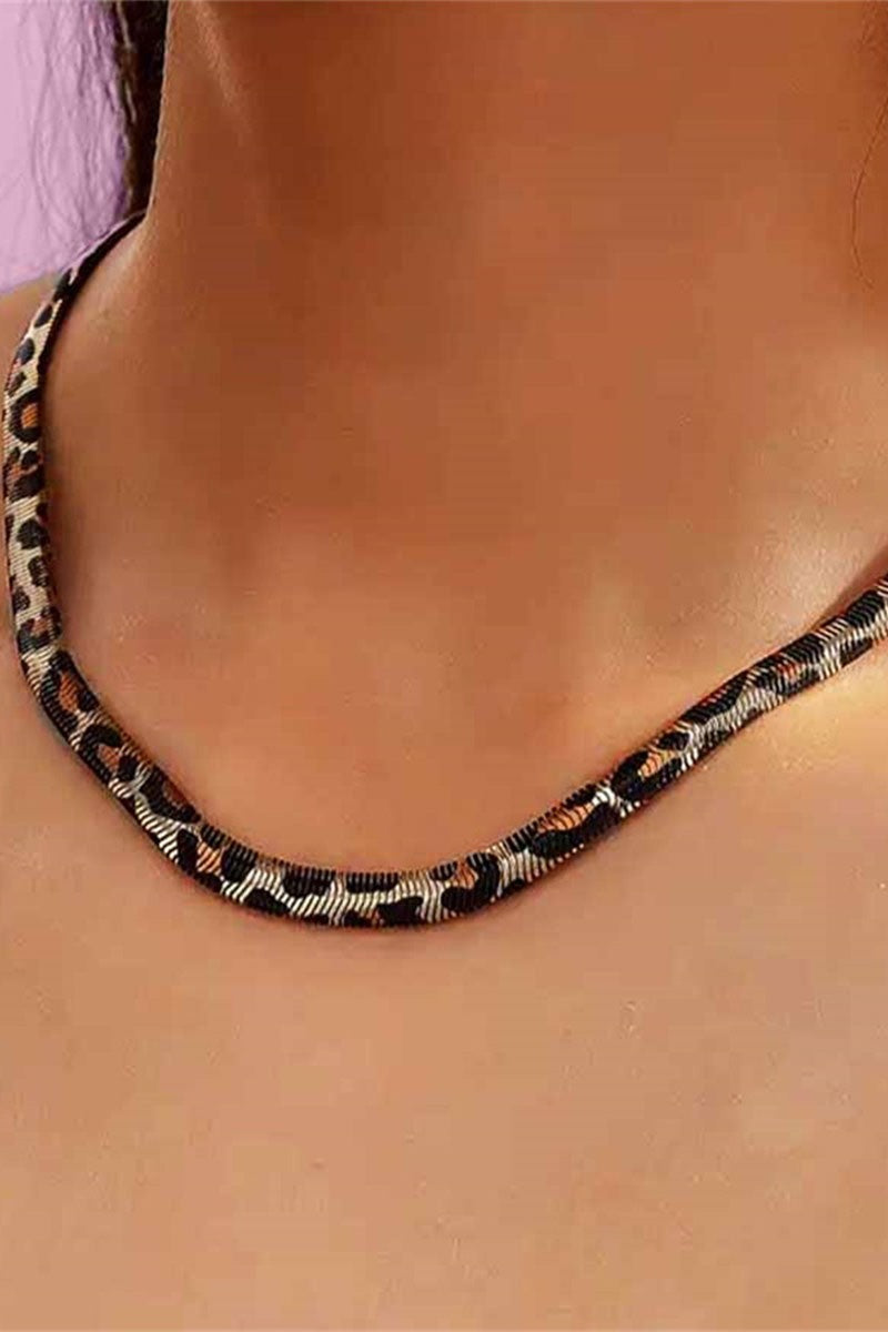 Leopard Snake Chain Necklace - N078LE