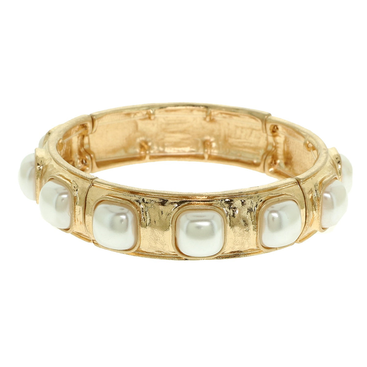 Pearl Stone Stretch Bracelet - B038PR