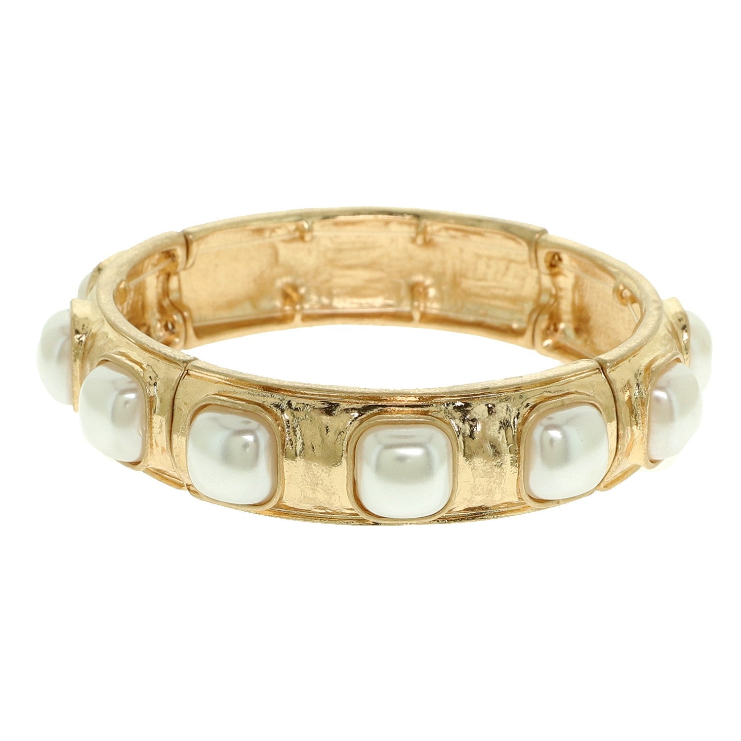 Pearl Stone Stretch Bracelet - B038PR