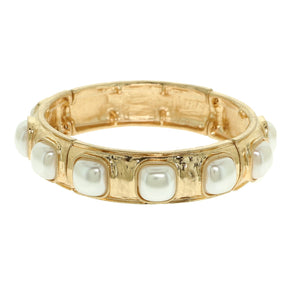 Pearl Stone Stretch Bracelet - B038PR