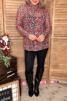 Put a Cherry On Top Mesh Sheer Top - S172BK