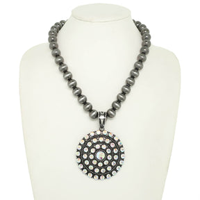 Concho Bling Necklace - N090SI