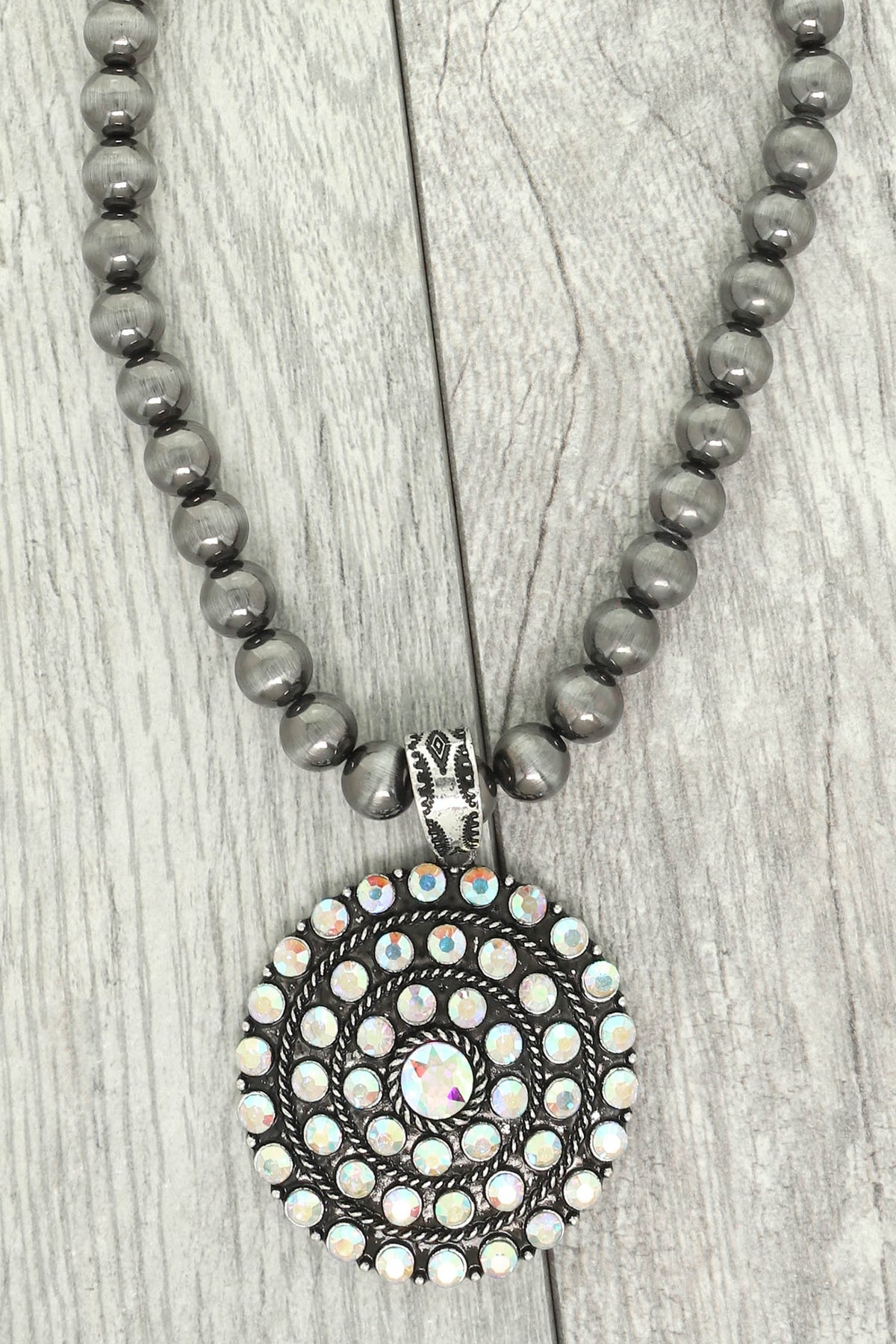 Concho Bling Necklace - N090SI