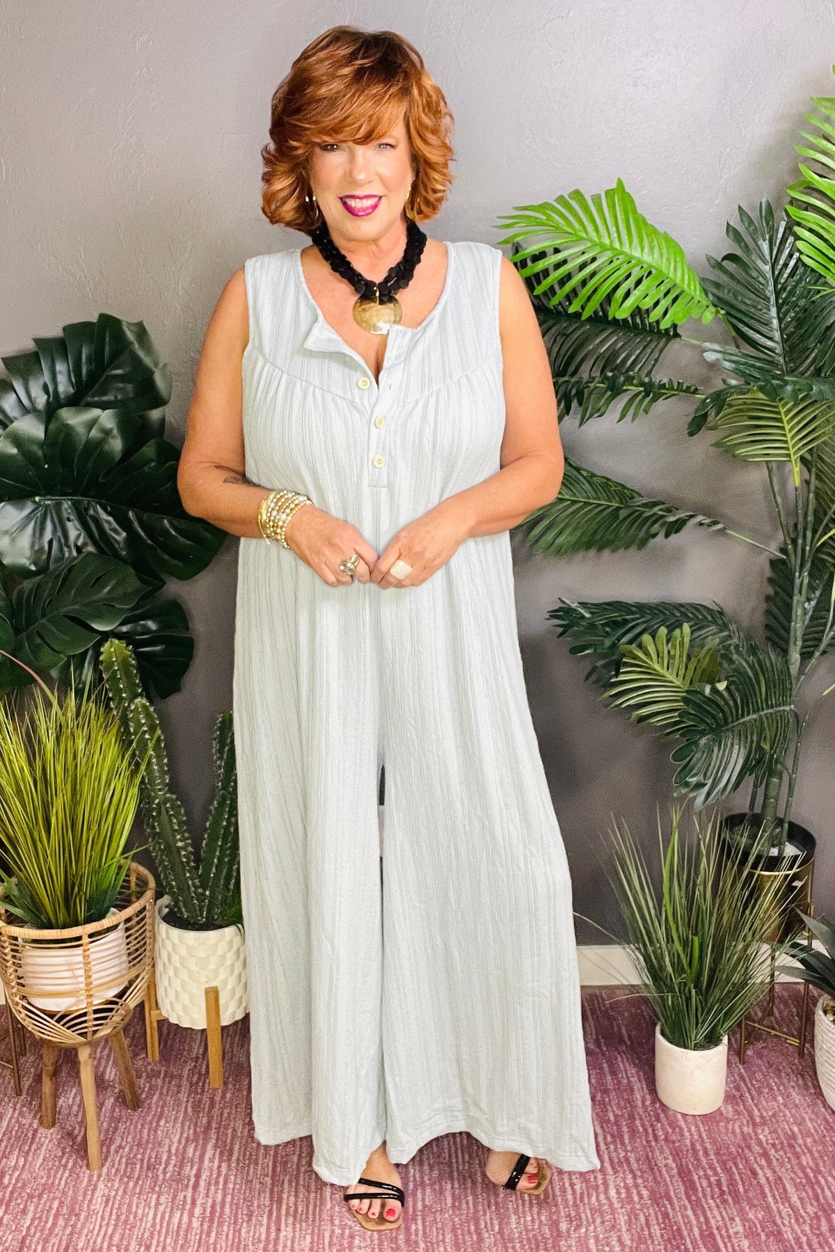 Morning Vibes Blue Jumpsuit - R012BL