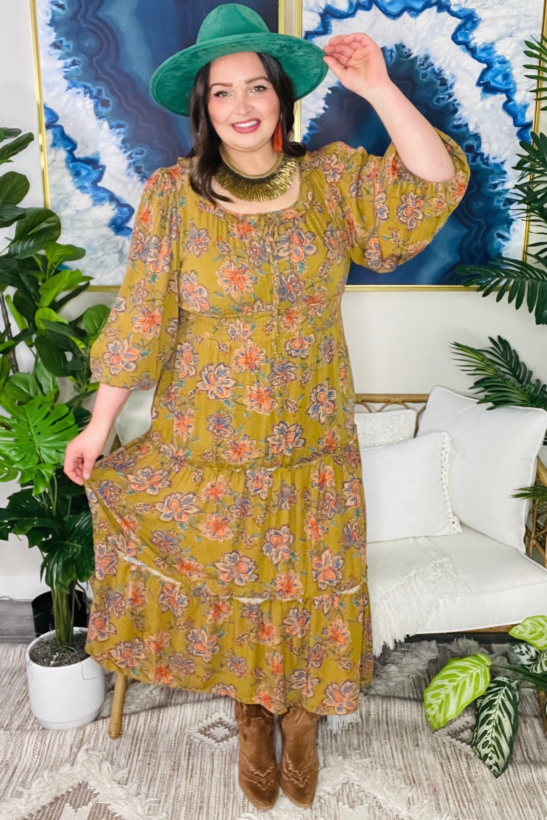 Boho In Bloom Dress - DR269OL