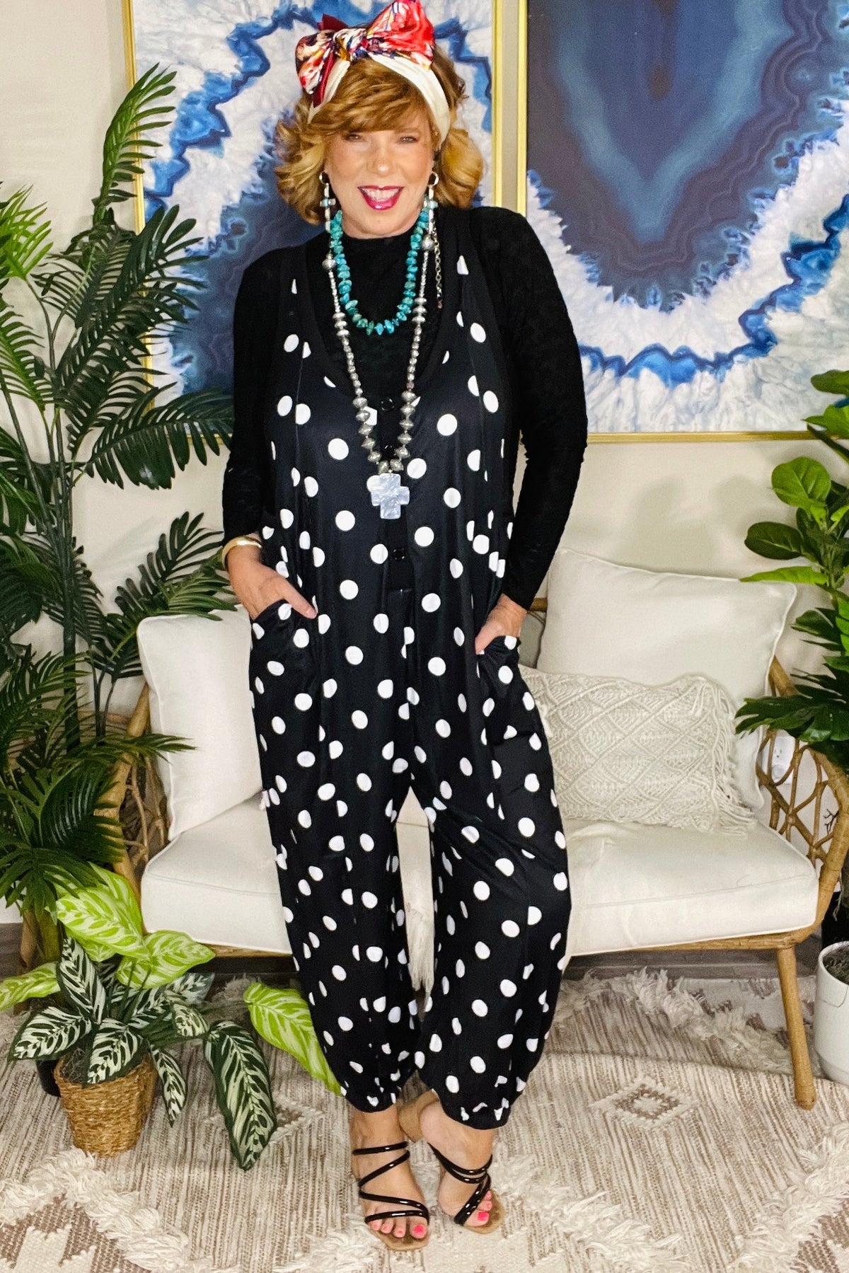 The Dot Factor Jumpsuit - R027BK