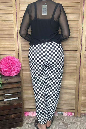 Finish Line Checkered Pant - P087BW