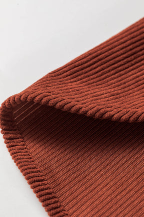 Crisp Autumn Days Corduroy Midi Dress
