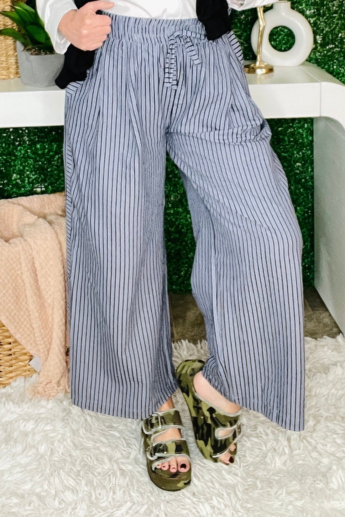 Easy Stripe Style Pants