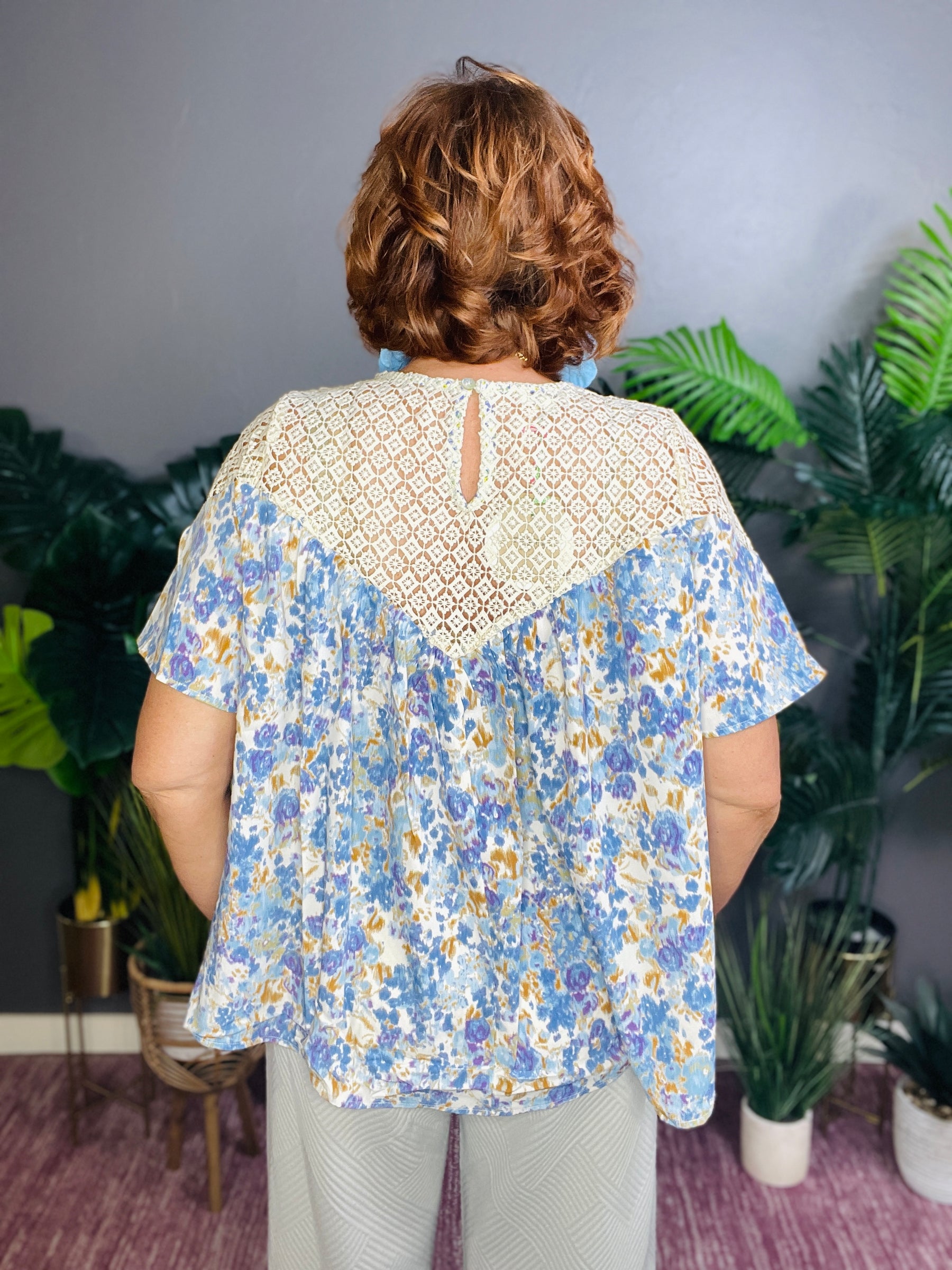Sunny Days Ahead Blue Top - S429BL