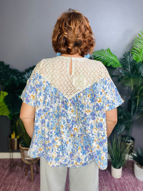 Sunny Days Ahead Blue Top - S429BL