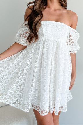 Classy By Nature Lace Empire Waist Dress