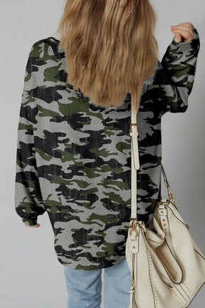 Nowhere To Hide Green Camouflage Sweatshirt