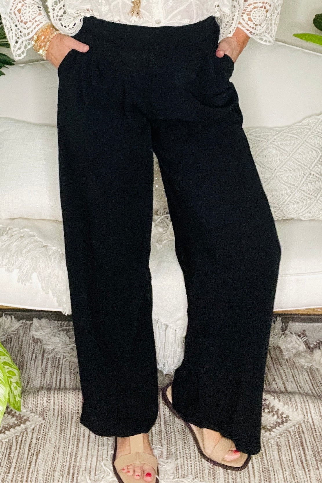 Down On Main Street Pants - P059BK