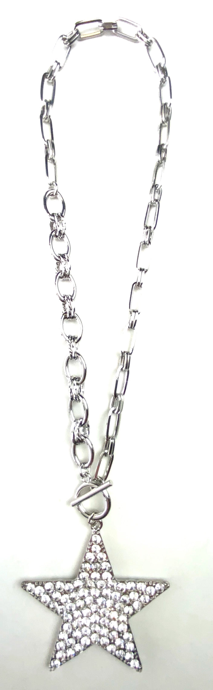 Clear Bling Star Necklace - N038CL