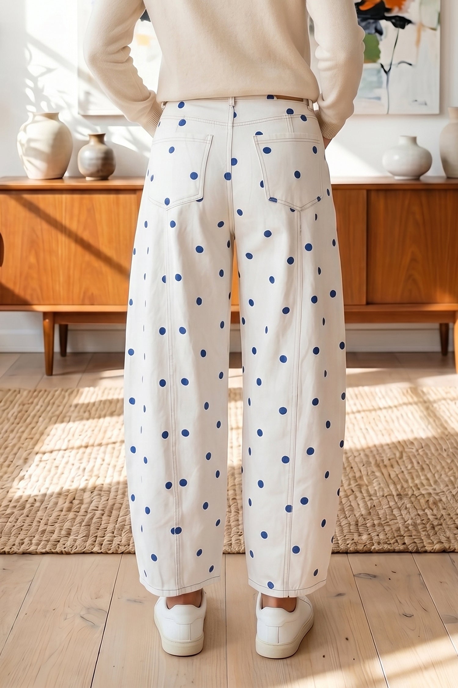 Happy Go Dottie Barrel Jeans (3 Colors)