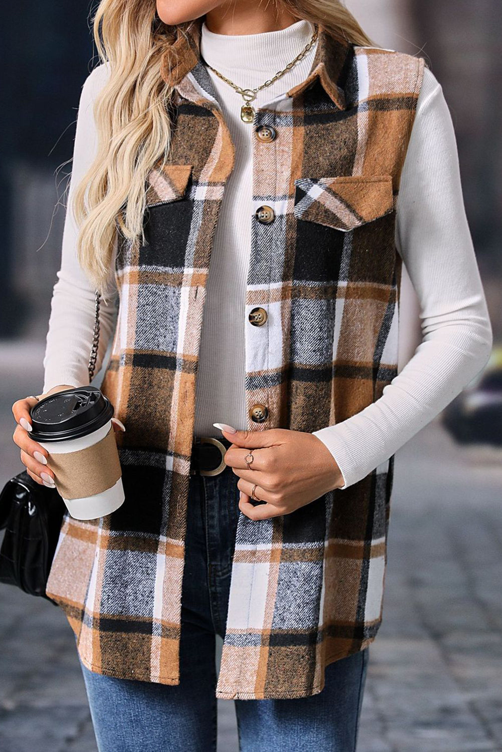 Plaid To The Bone Vest