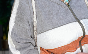 Up And Running Charcoal Hooded Outer - OT048CG