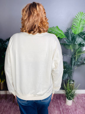 Chasing Flowers Raw Edge Top