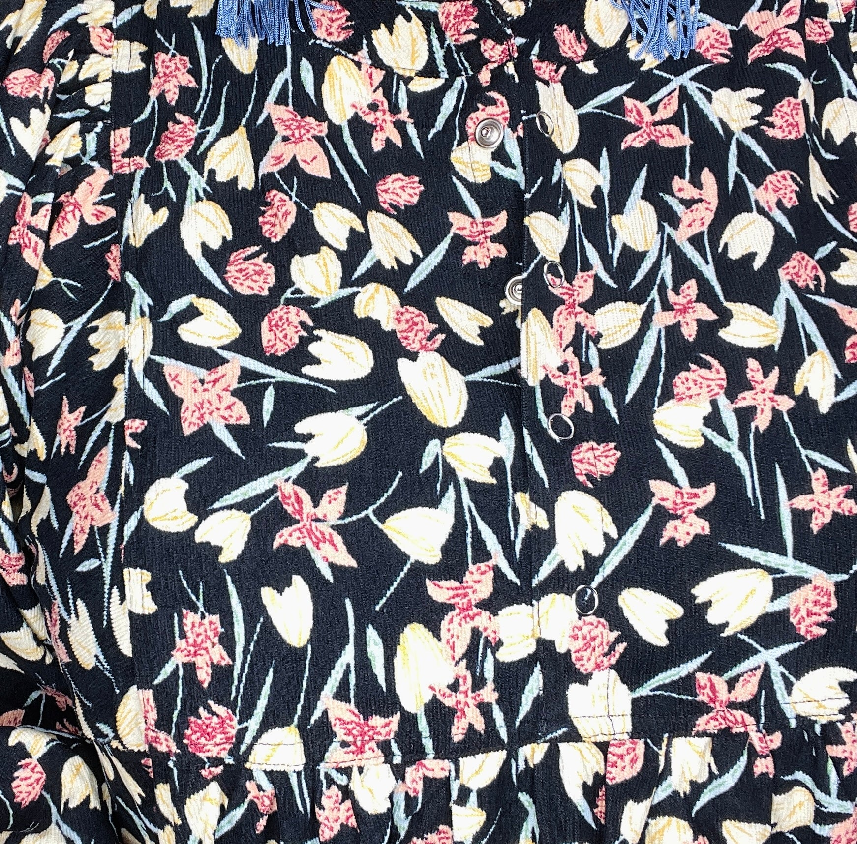 Fall Floral Feels Dress - DR047BK