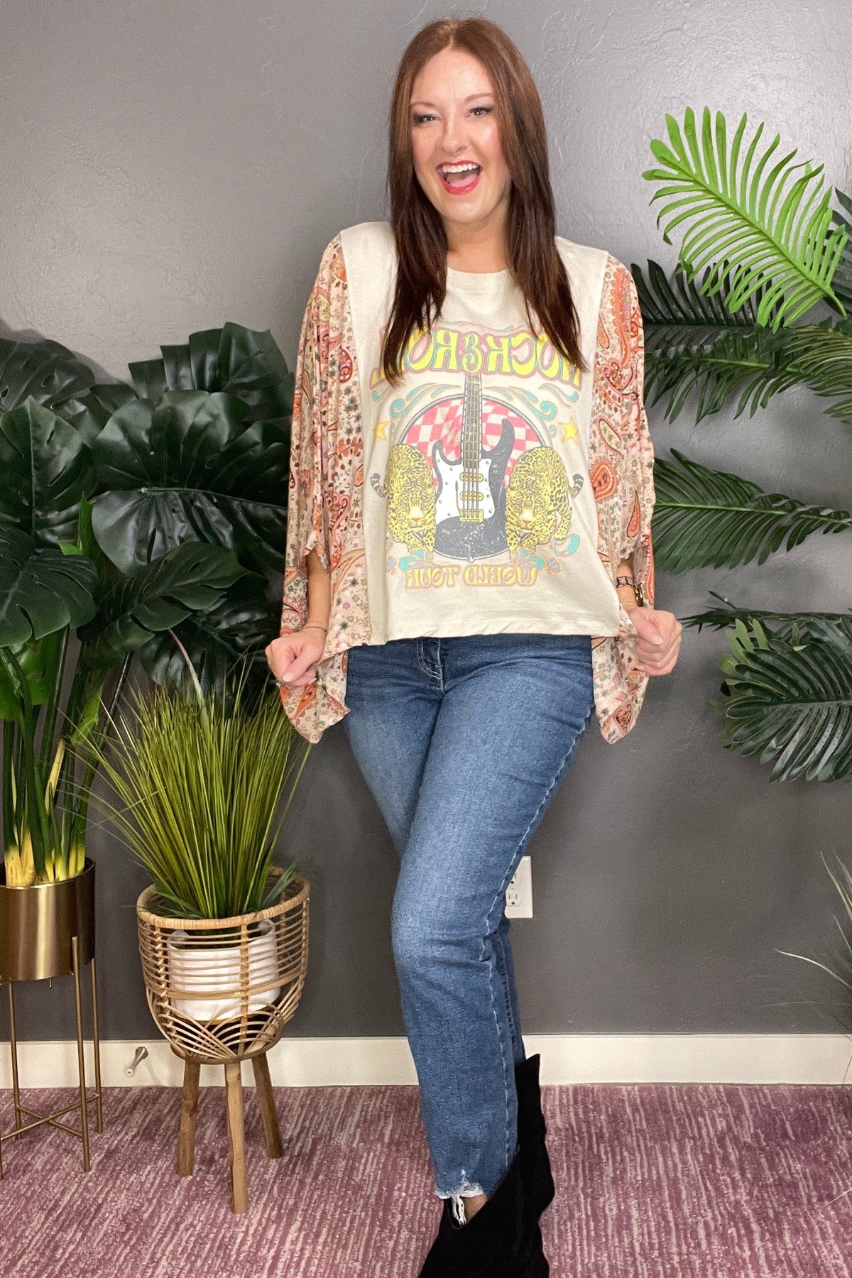 Rock And Roll Antique White Top - S159AW