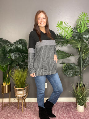 Block The Ordinary Ribbed Knit Hoodie (6 Colors)