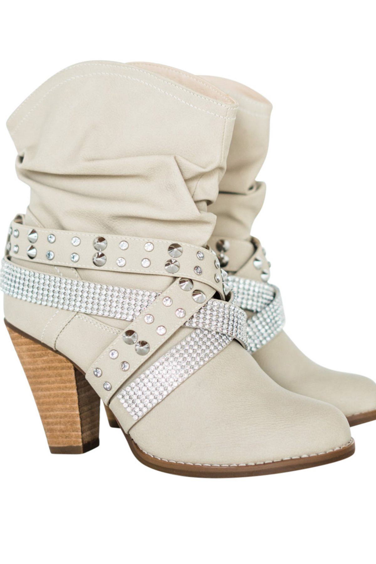 Short Change Booties in Cream