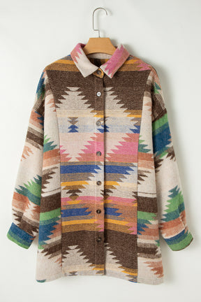 Sedona Dreams Aztec Print Shacket