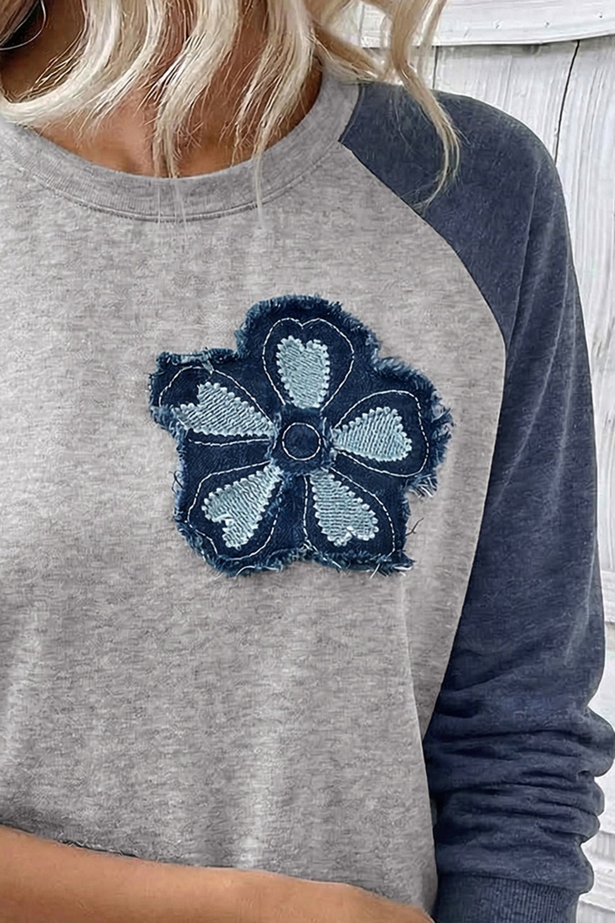 Varsity Flower Vibes Raglan Top