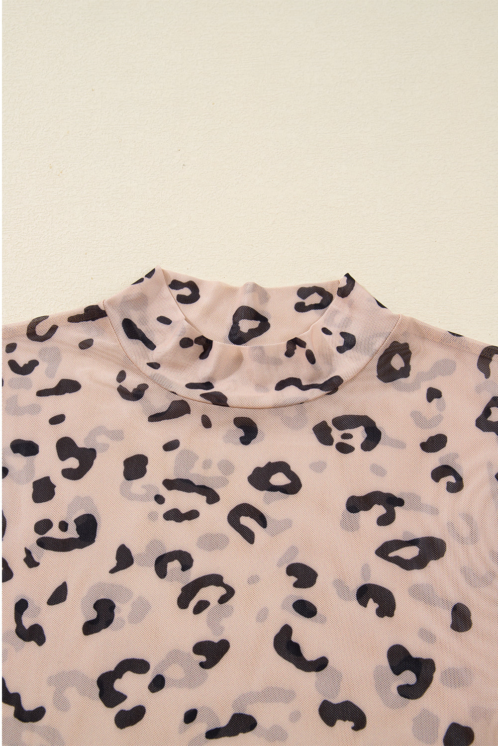 Wild Thing Mock Neck Sheer Mesh Bodysuit