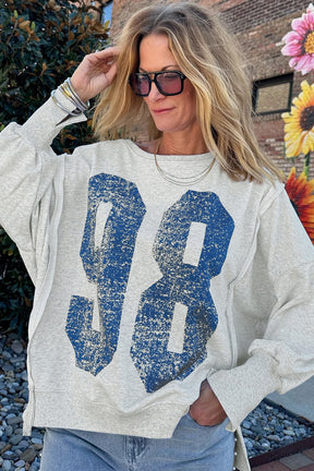 Varsity Blues Pullover Top