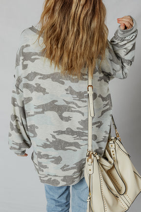 Nowhere To Hide Multicolor Camouflage Sweatshirt