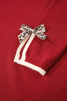 Bow Obsessed Red Sweater