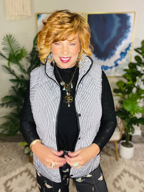 Uptown Chic Stripe Vest (2 Colors)
