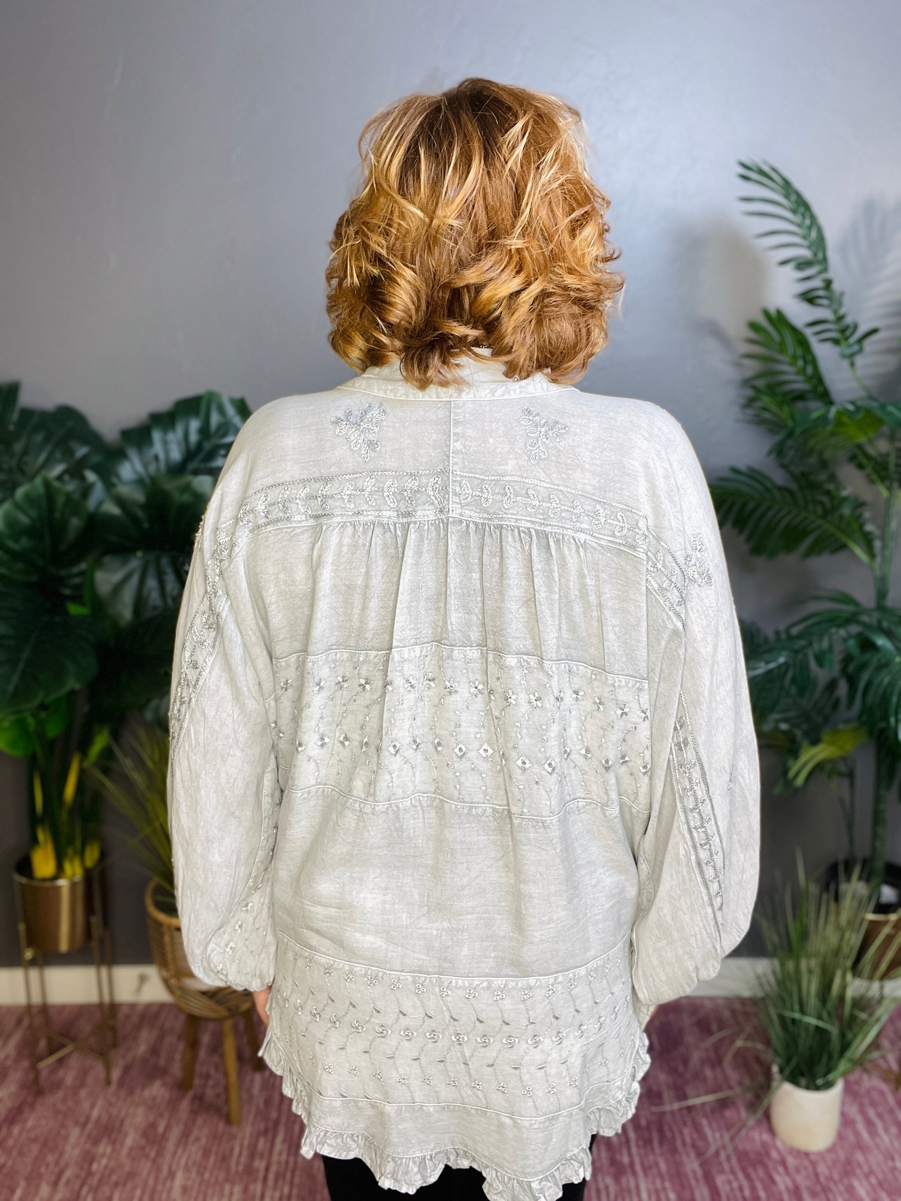 Now I'm Free Boho Top - S110GR