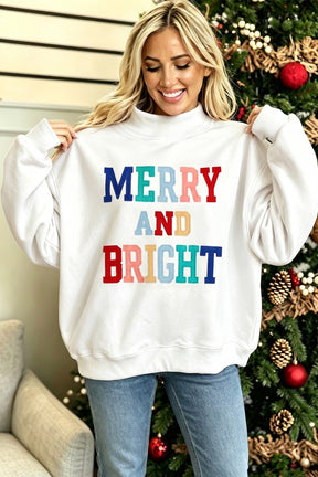 Merry And Bright Sweatshirt (2 Colors)