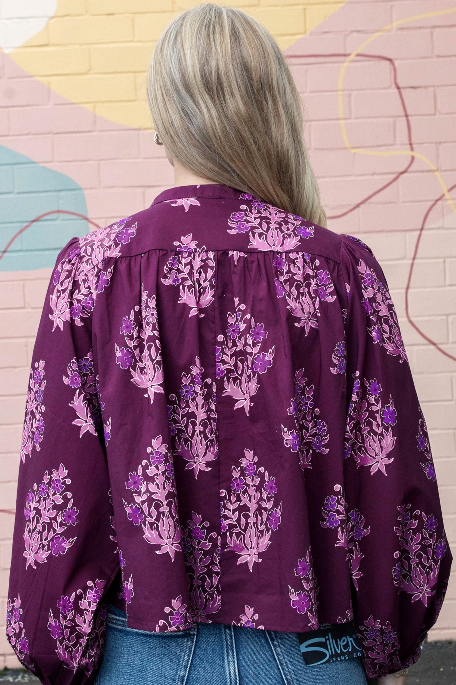 Midnight Bloom Floral Print Top