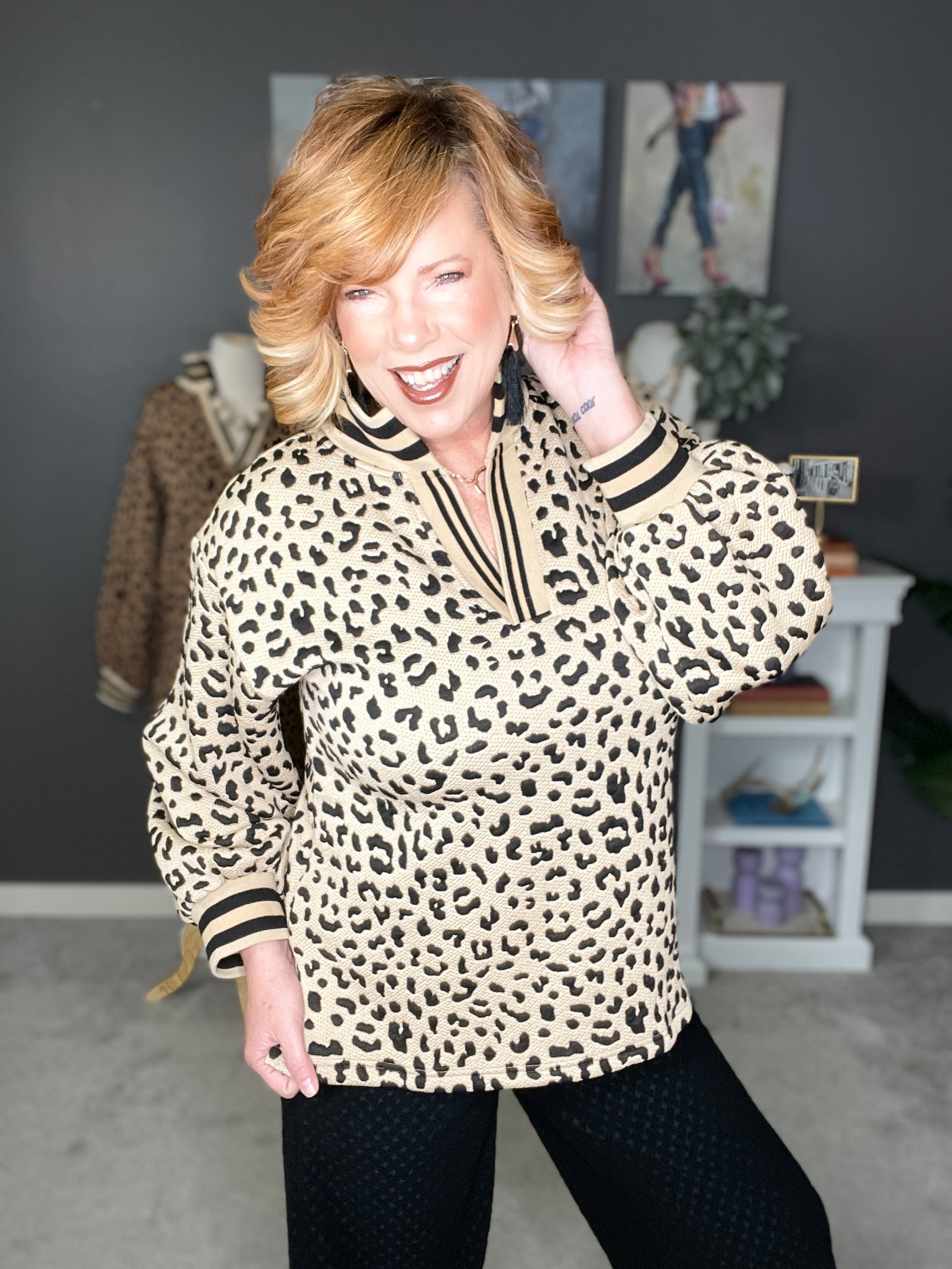 Free To Be You Textured Top - S247LE