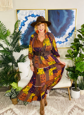 Wander With Me Boho Dress - DR282GO