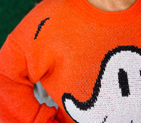 Hey Boo Halloween Sweater ~ S002OR