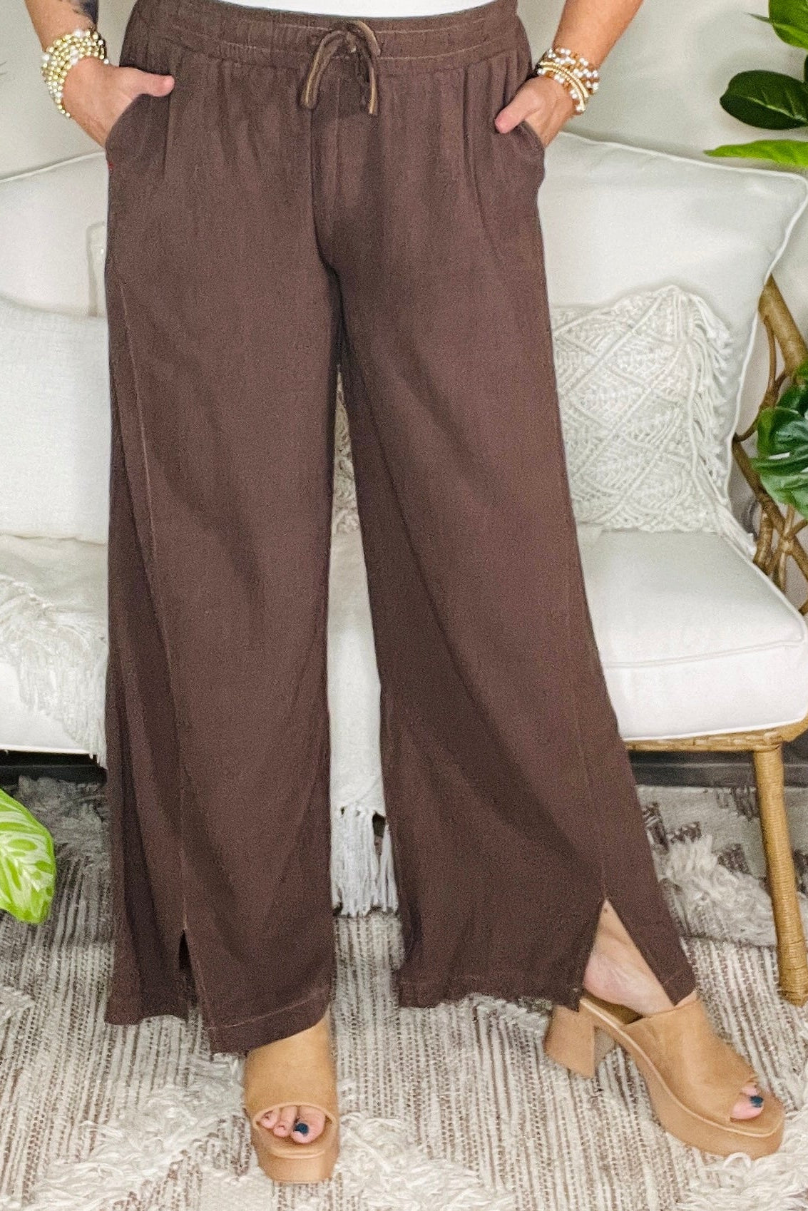 Classic Crush Brown Pant - P096BR
