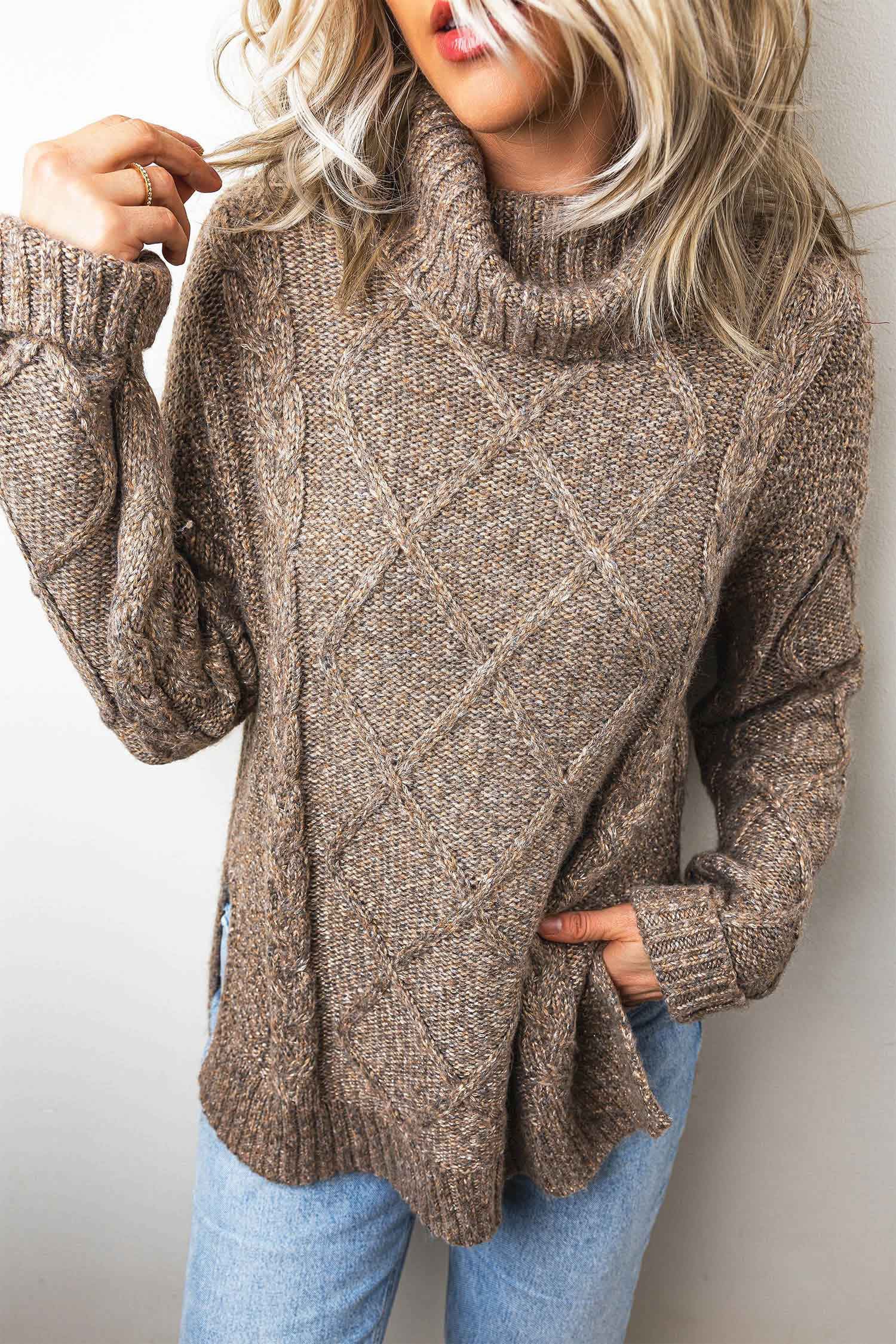 Fireside Fabulous Cable Knit Sweater