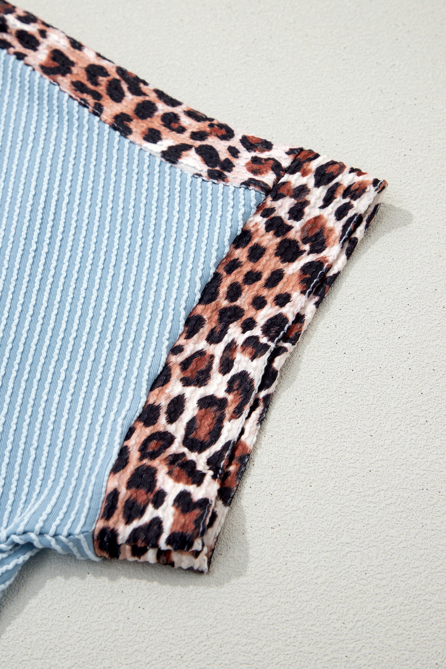 Feeling Wild Sky Blue Ribbed Top And Short Set