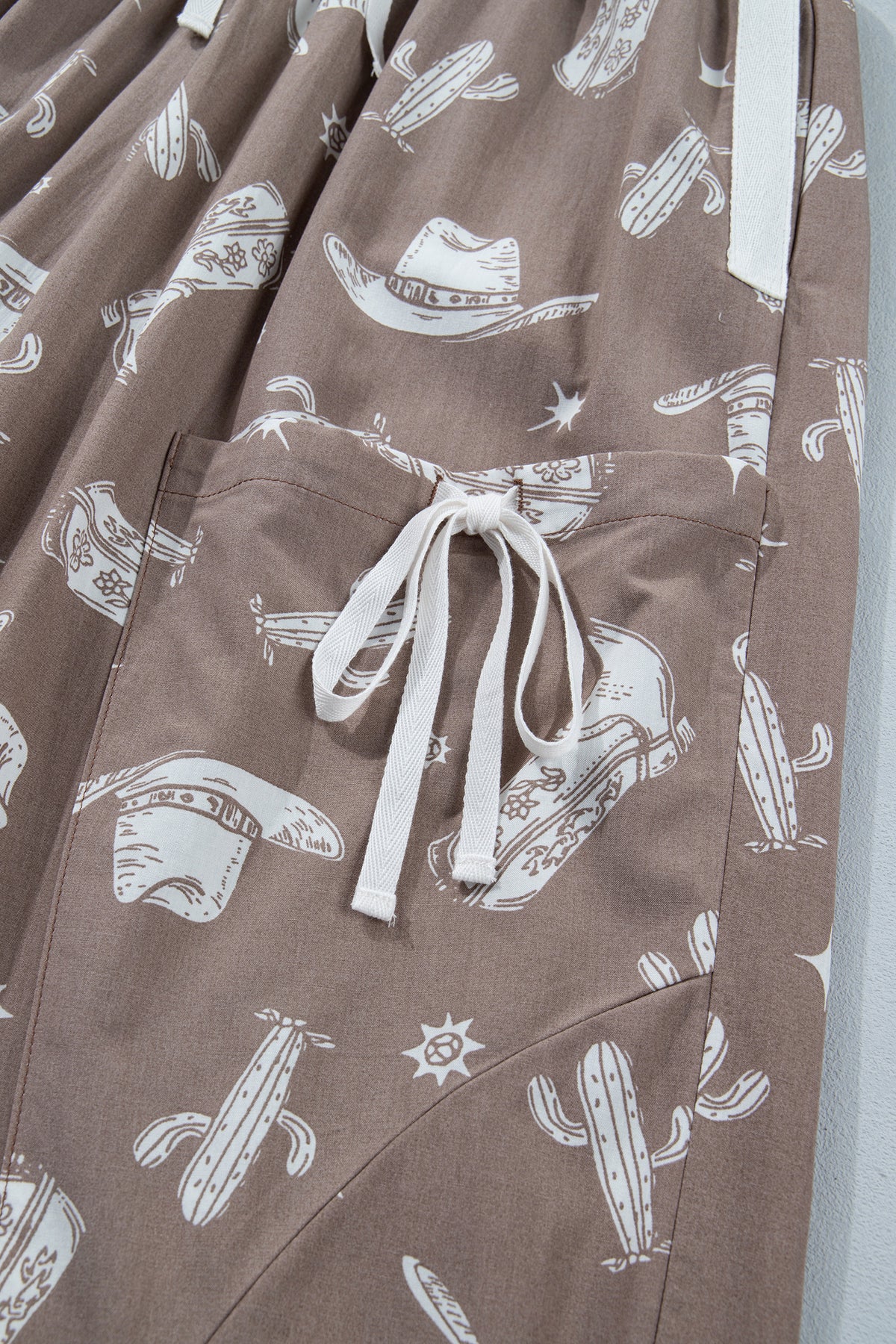 Urban Cowgirl Khaki Vintage Drawstring Jogger Pants